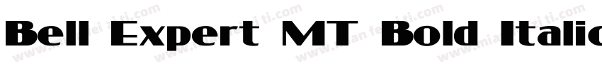 Bell Expert MT Bold Italic字体转换